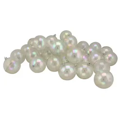 Christmas Ornaments>Kirklands Home Shatterproof Iridescent 32-pc. Ornaments Clear
