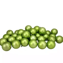 Christmas Ornaments>Kirklands Home Shatterproof Matte Kiwi 32-pc. Ornaments Green