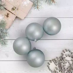 Christmas Ornaments>Kirklands Home Shatterproof Matte Powder 32-pc. Ornaments Blue