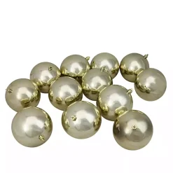 Christmas Ornaments>Kirklands Home Shatterproof Shiny 12-pc. Ornaments Gold