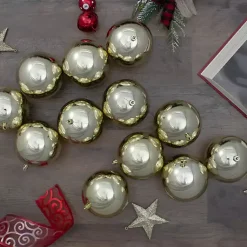 Christmas Ornaments>Kirklands Home Shatterproof Shiny 12-pc. Ornaments Gold