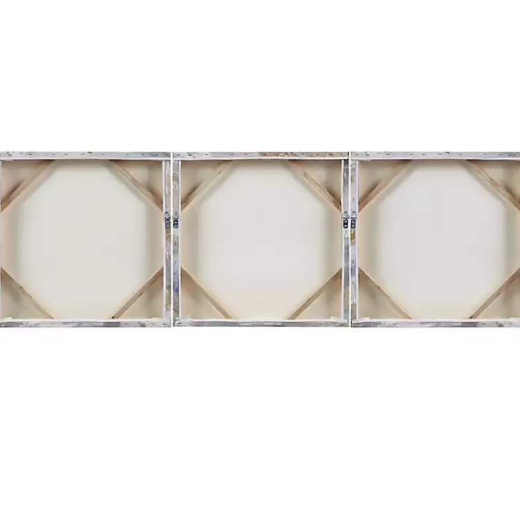 Kirklands Home Shimmering Symphony Triptych Canvas Art, Set of 3 Blue Sale