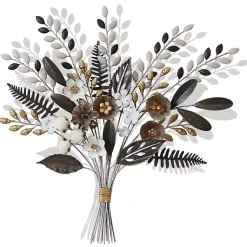 Kirklands Home Shining Golden Floral Bouquet Wall Decoration Discount
