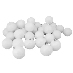 Christmas Ornaments>Kirklands Home Shiny Shatterproof Ball Ornaments, Set of 60 White