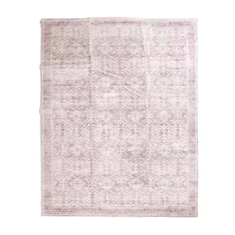 Kirklands Home Shiva Red Botanical Washable Area Rug, 8x10 Outlet