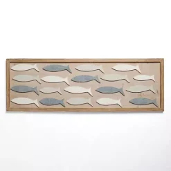 Kirklands Home Shoalmate Fish Wood Wall Plaque Hot
