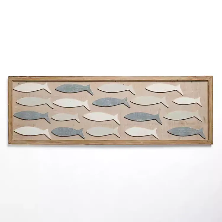 Kirklands Home Shoalmate Fish Wood Wall Plaque Hot