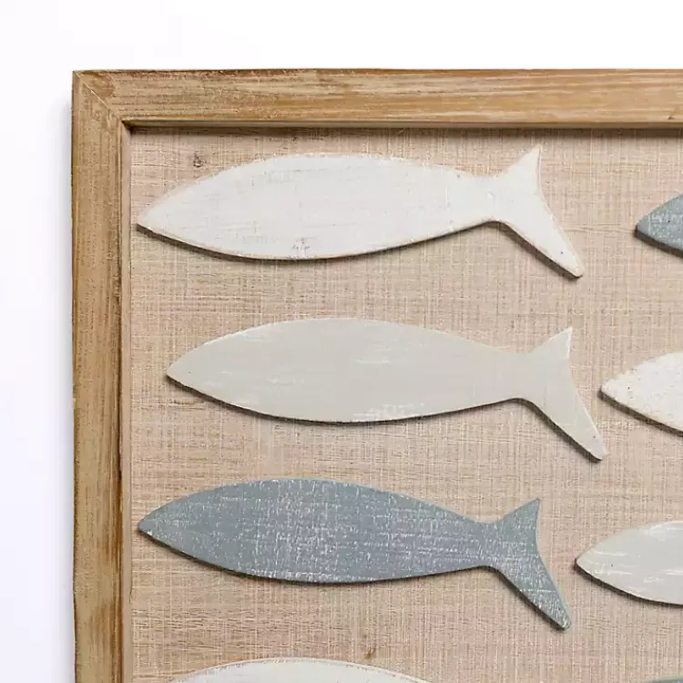 Kirklands Home Shoalmate Fish Wood Wall Plaque Hot