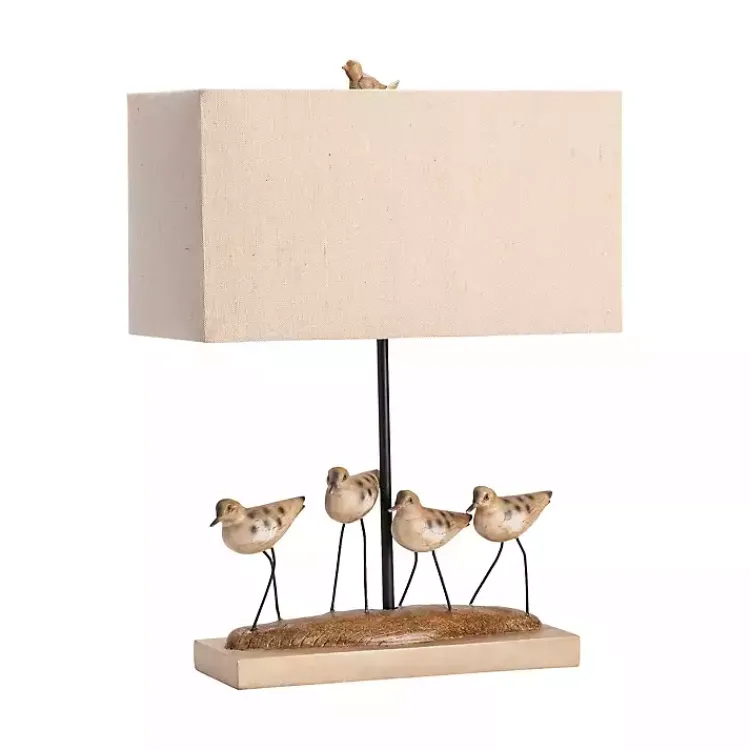 Kirklands Home Shore Birds Hand Carved Table Lamp Tan Best