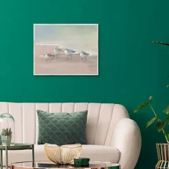 Kirklands Home Shorebirds on the Sand Framed Canvas Art Print Sale