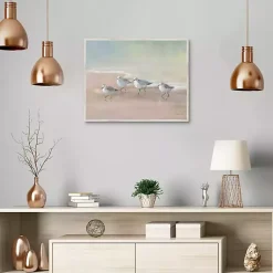 Kirklands Home Shorebirds on the Sand Framed Canvas Art Print Sale