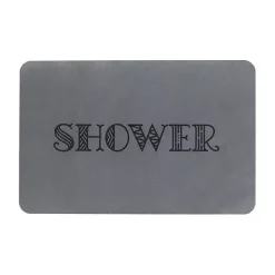 Kirklands Home Shower Stone Bath Mat Gray Online