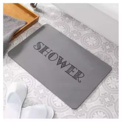 Kirklands Home Shower Stone Bath Mat Gray Online