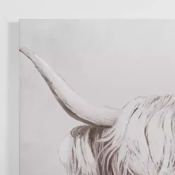 Kirklands Home Shy Highland Cow Canvas Art Print Best
