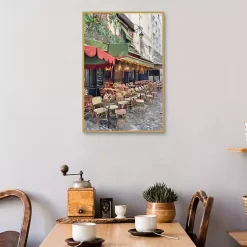 Kirklands Home Sidewalk Cafe Framed Canvas Art Print Online