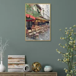 Kirklands Home Sidewalk Cafe Framed Canvas Art Print Online