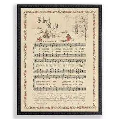 Christmas Art & Wall Decor>Kirklands Home Silent Night Christmas Hymn Wall Plaque
