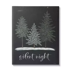 Christmas Art & Wall Decor>Kirklands Home Silent Night Forest Canvas Wall Plaque
