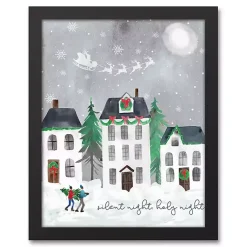 Christmas Art & Wall Decor>Kirklands Home Silent Night Holy Night Canvas Wall Plaque