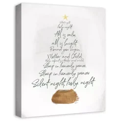 Christmas Art & Wall Decor>Kirklands Home Silent Night Tree Canvas Art Print
