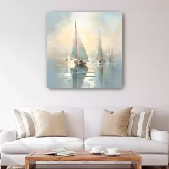 Kirklands Home Silent Sailing Canvas Art Print Blue Best