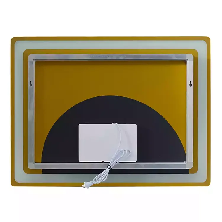 Kirklands Home Silver Adjustable LED Wall Mirror New