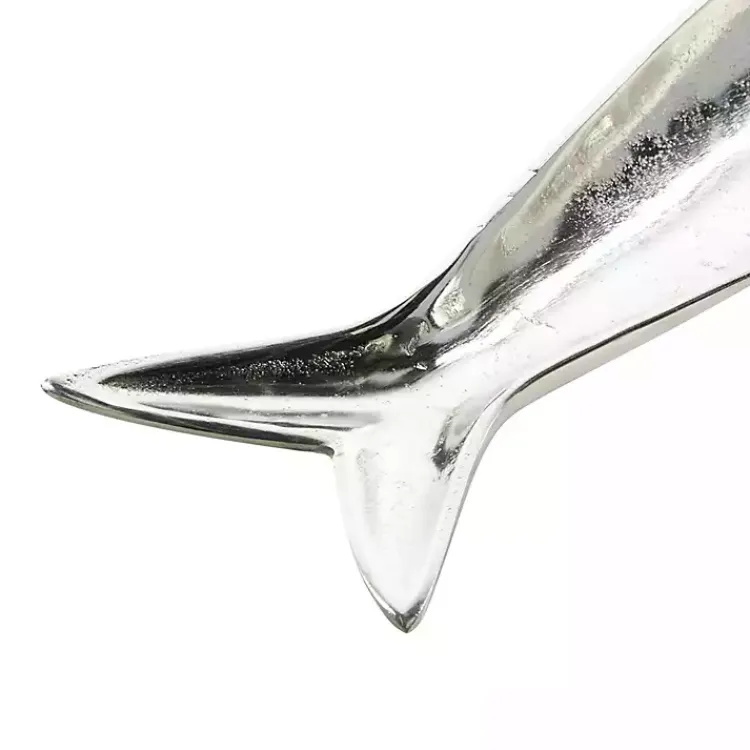 Decorative Trays>Kirklands Home Aluminum Metallic Fish Trays, Set of 2 Silver