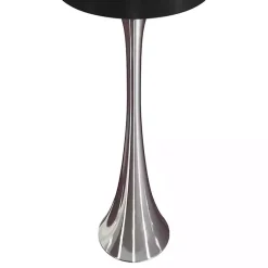 Kirklands Home Silver and Tapered Table Lamps, Set of 2 Black Outlet