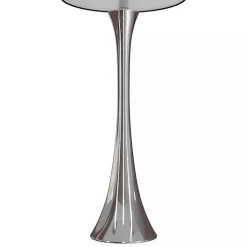 Kirklands Home Silver and Tapered Table Lamps, Set of 2 Black Outlet