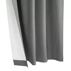 Kirklands Home Silver Baxter Blackout Curtain Panel, 84 in. Gray Hot