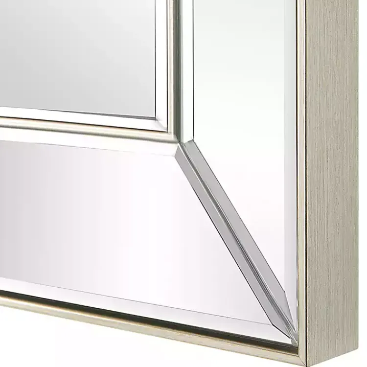 Kirklands Home Bevel Rectangle Wall Mirror Silver Best
