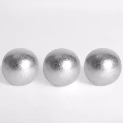 Bowl Filler>Kirklands Home Ceramic 4 in. Orbs, Set of 3 Silver