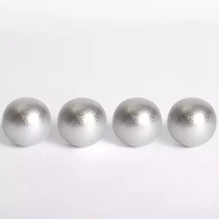 Bowl Filler>Kirklands Home Ceramic 3 in. Orbs, Set of 4 Silver