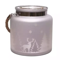Christmas Decorations>Kirklands Home Christmas Scene Lantern Silver