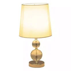 Kirklands Home Silver Crystal Orb Table Lamps, Set of 2 White Clearance