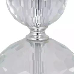 Kirklands Home Silver Crystal Orb Table Lamps, Set of 2 White Clearance