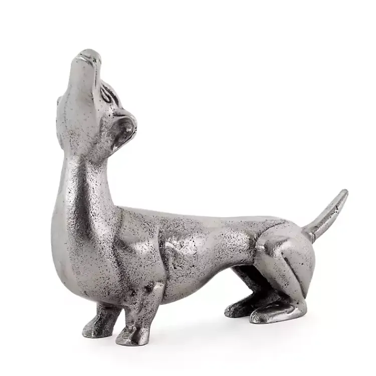 Statues & Figurines>Kirklands Home Dachshund Figurine SIlver