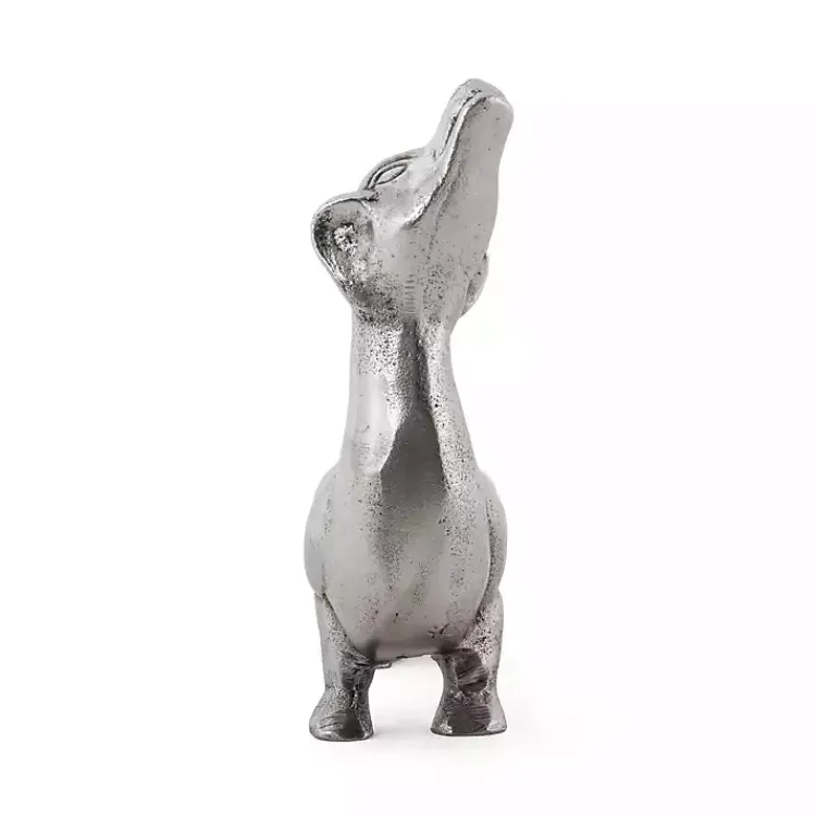 Statues & Figurines>Kirklands Home Dachshund Figurine SIlver
