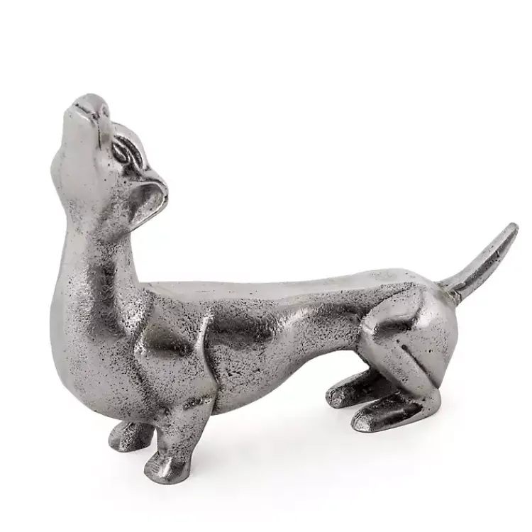 Statues & Figurines>Kirklands Home Dachshund Figurine SIlver