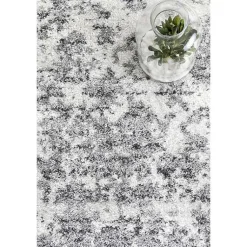 Kirklands Home Silver Deena Abstract Area Rug, 5x8 Hot