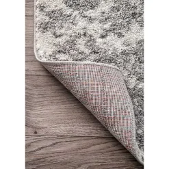 Kirklands Home Silver Deena Abstract Area Rug, 7x9 New