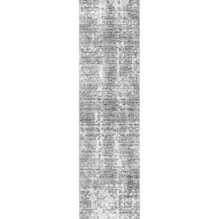 Kirklands Home Silver Deena Abstract Runner Clearance