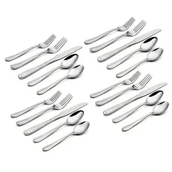 Kirklands Home Silver Dylan 20-pc. Everyday Flatware Set Discount