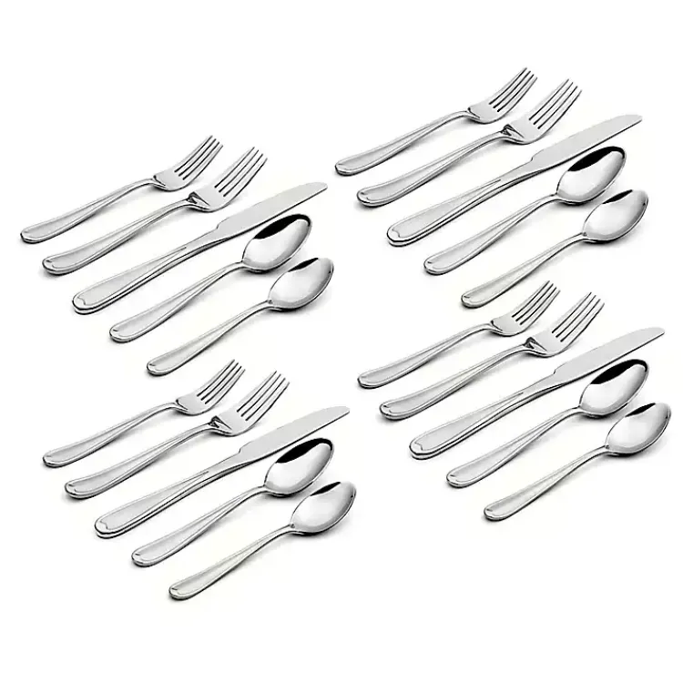 Kirklands Home Silver Dylan 20-pc. Everyday Flatware Set Discount