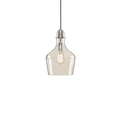 Kirklands Home Glass Avalon Pendant Light Silver Hot