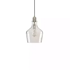 Kirklands Home Glass Avalon Pendant Light Silver Hot