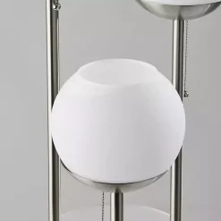 Kirklands Home Silver Globe 3-Light Shelf Floor Lamp Best