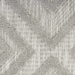 Kirklands Home Gray Diamond Indoor/Outdoor Area Rug, 4x6 Silver Outlet