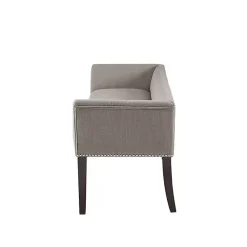 Kirklands Home Silver Melinda Accent Bench Gray Discount