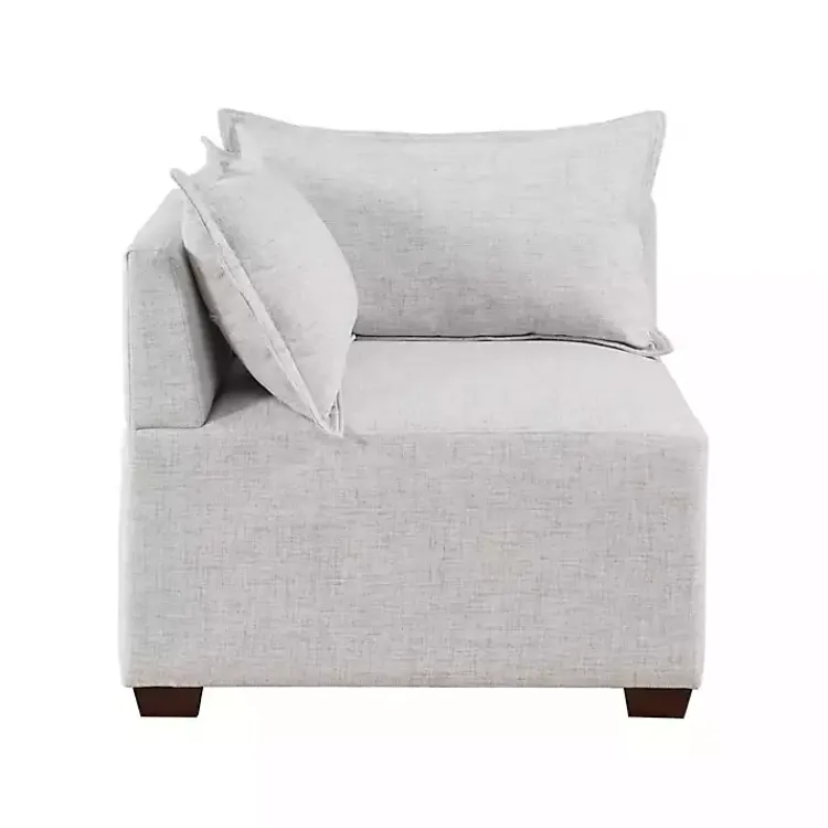 Kirklands Home Silver Modular Corner Accent Chair Gray Sale